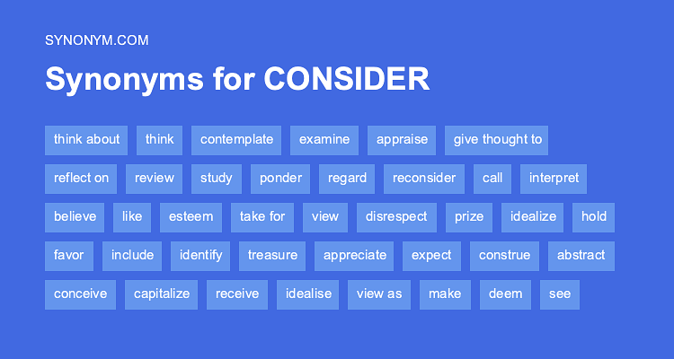 consider thesaurus