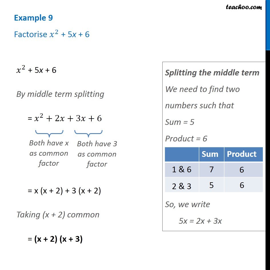 factorise x 2