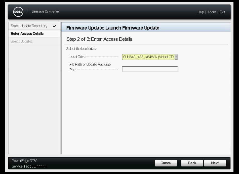 dell firmware update usb