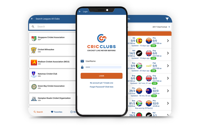 cricclubs live score