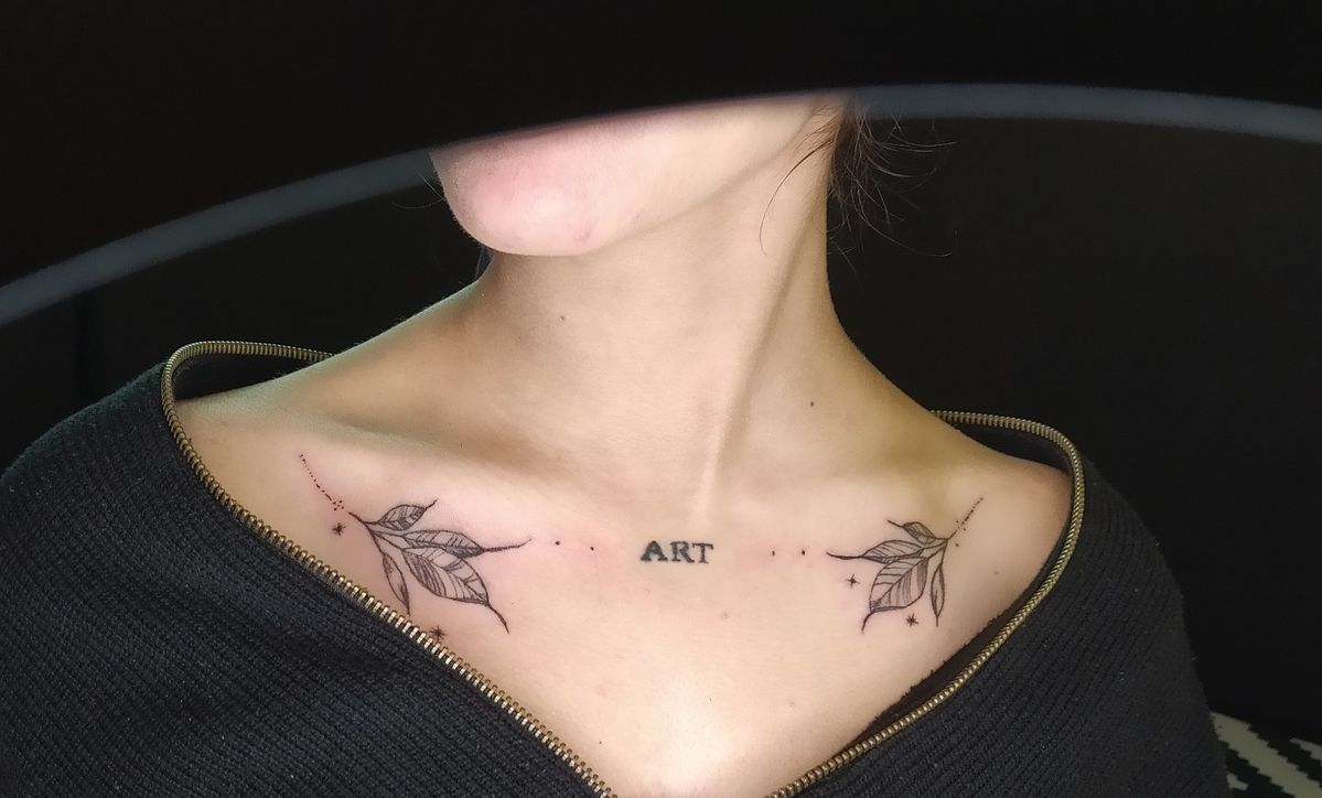 clavicle tattoo