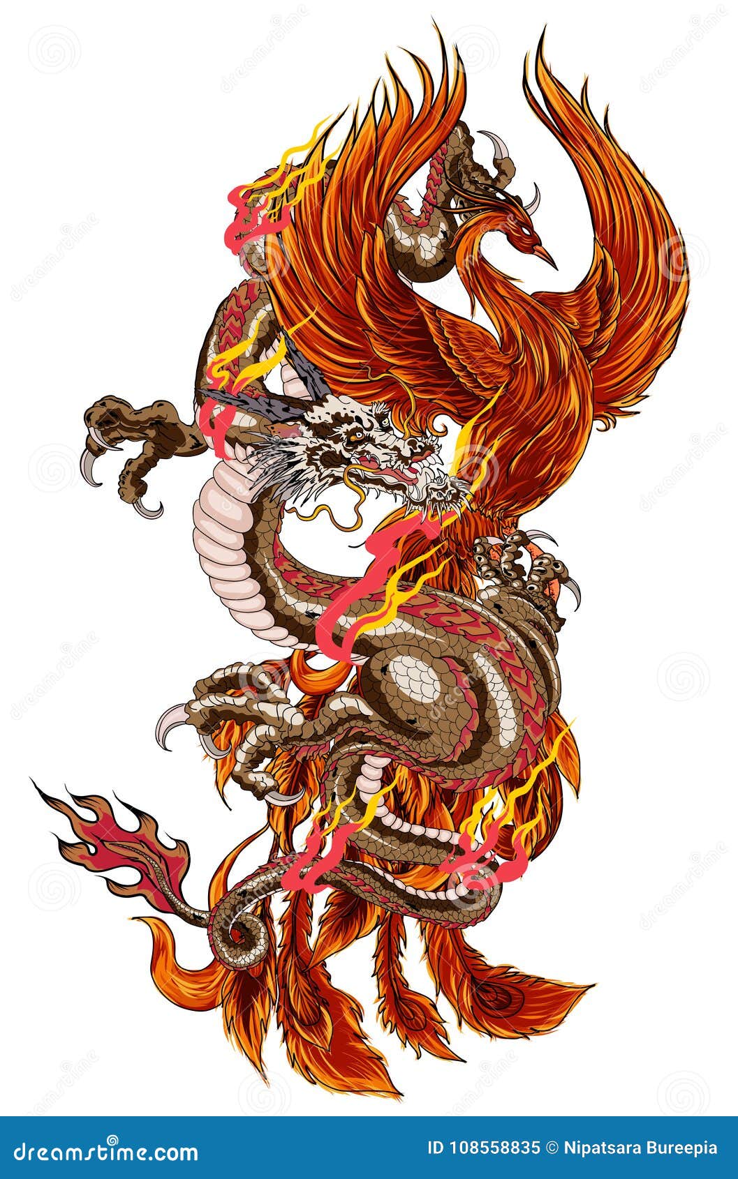 japanese phoenix tattoo design