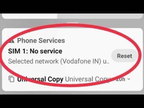 vodafone no signal