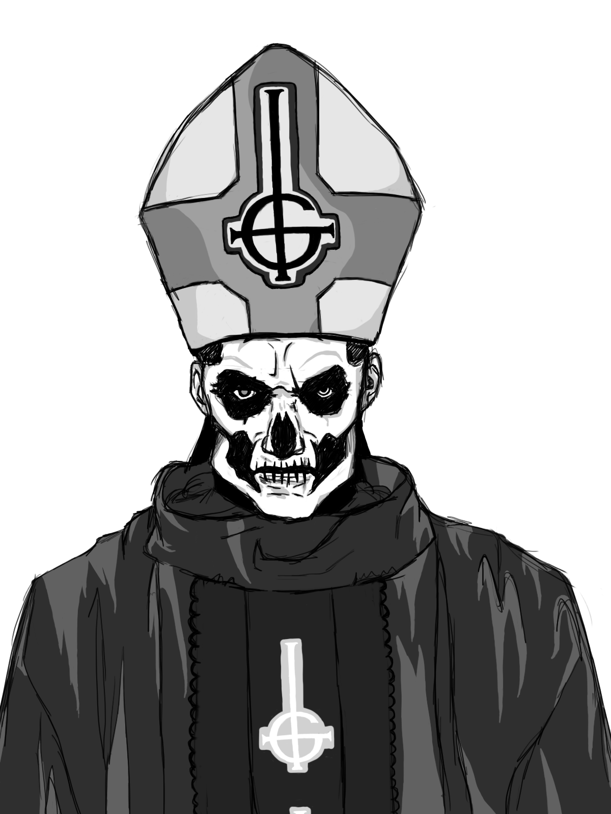 papa emeritus vector