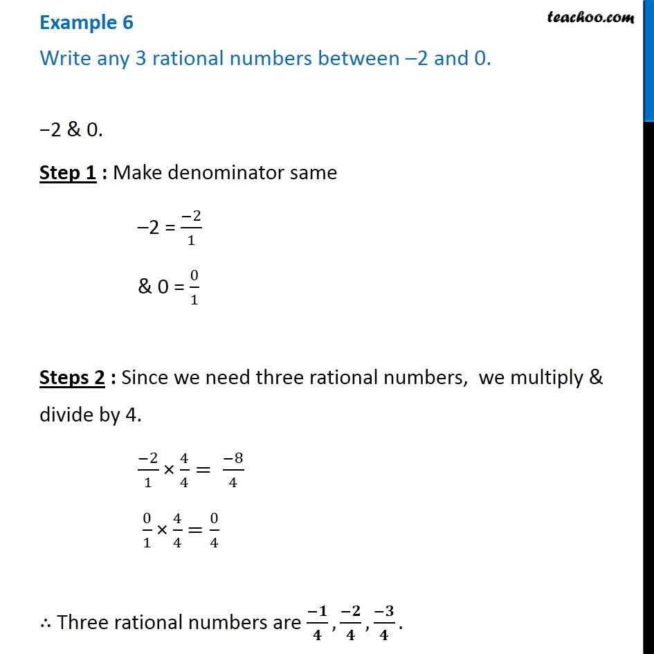 find 3 rational numbers between and