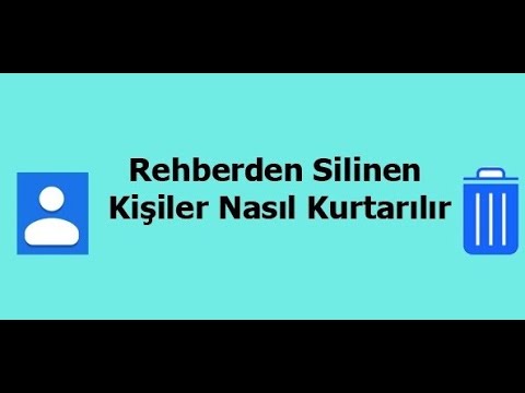 google silinen kişileri geri getirme