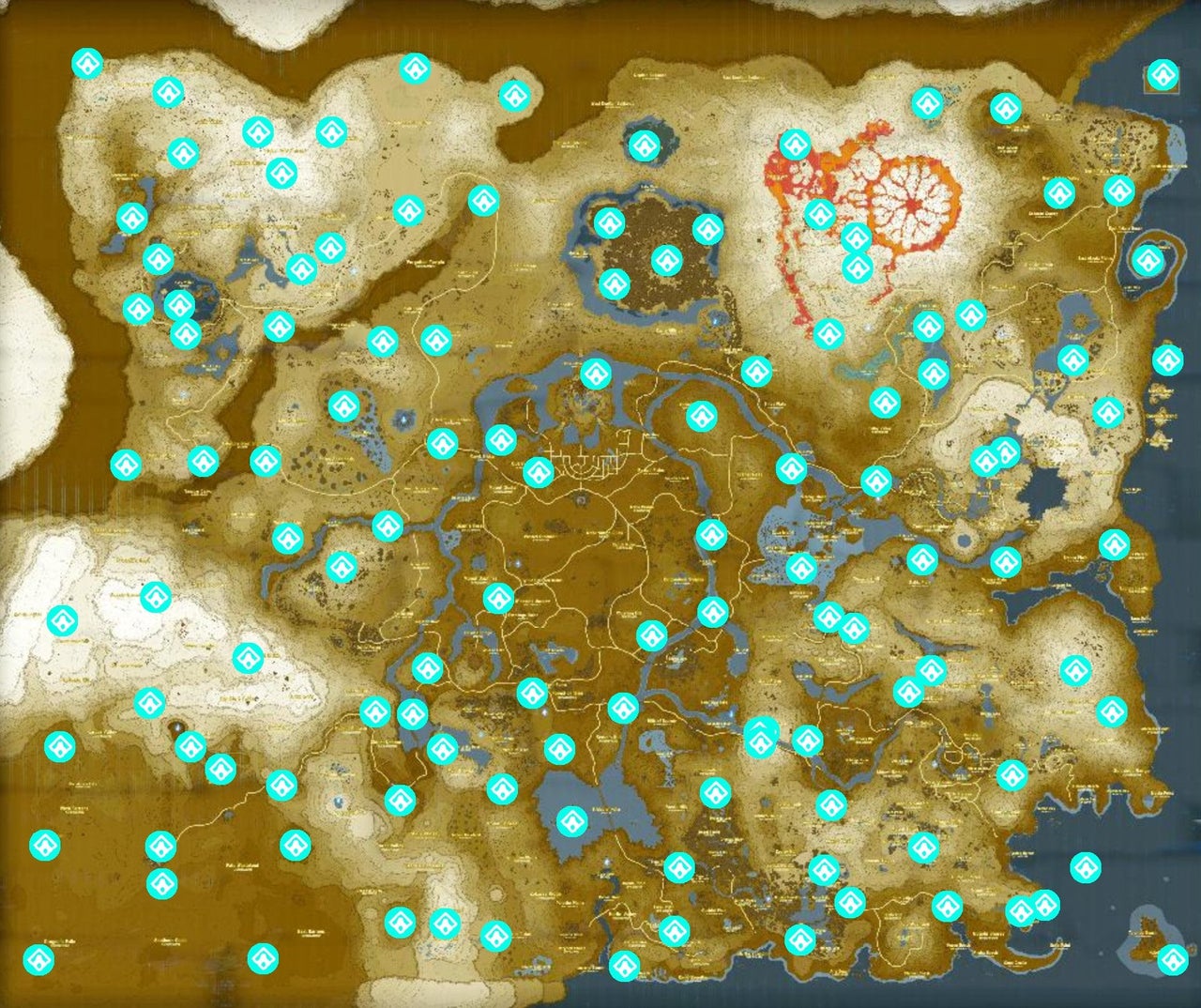 botw map shrines