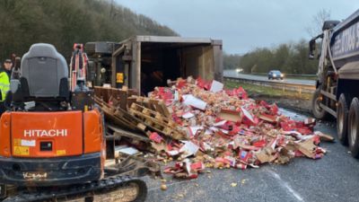 m5 traffic accident today southbound