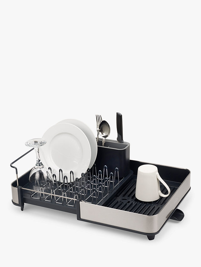 joseph joseph extend steel dish rack grey