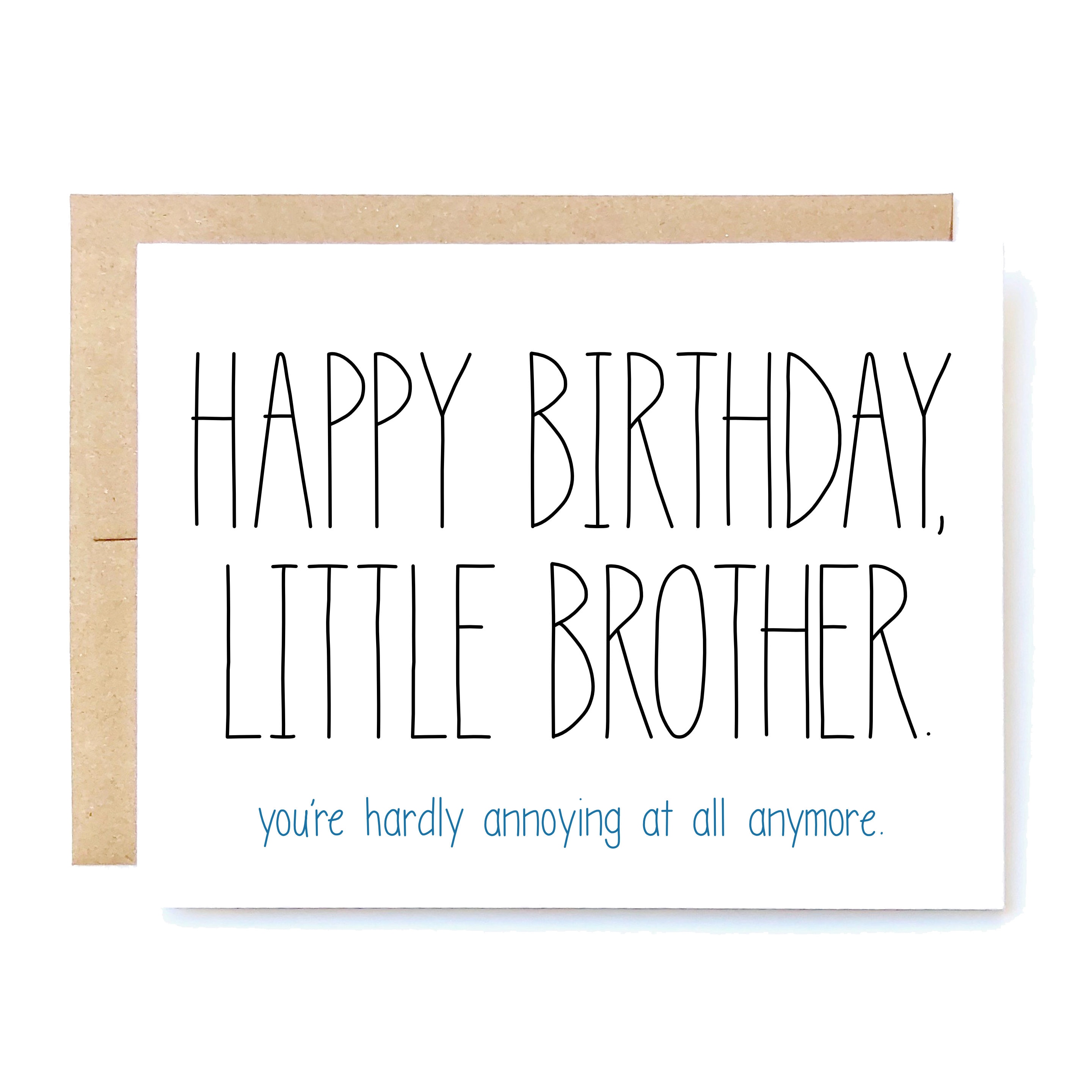 birthday card funny brother