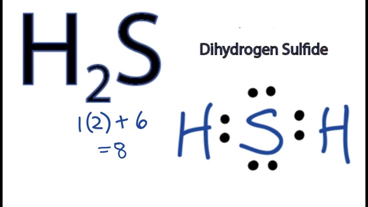 lewis dot of h2s