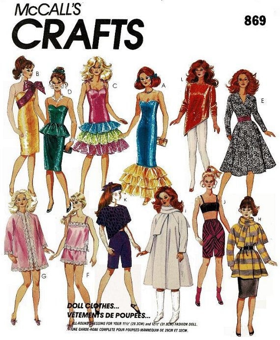 barbie clothes patterns