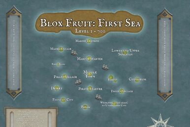 where is the desert island in blox fruits