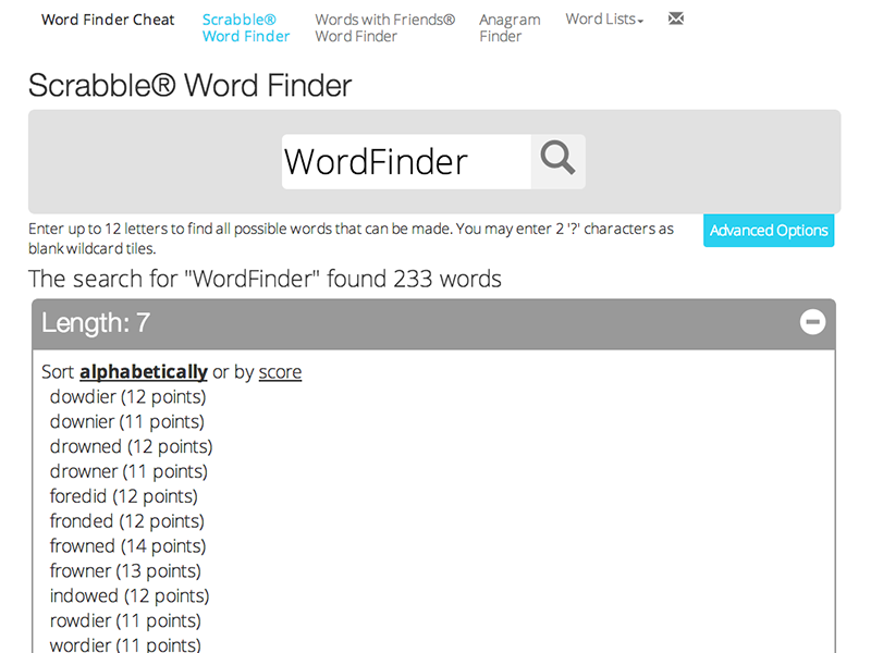 word finder cheat