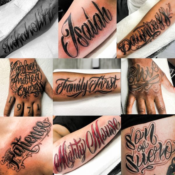 tattoo lettering fonts