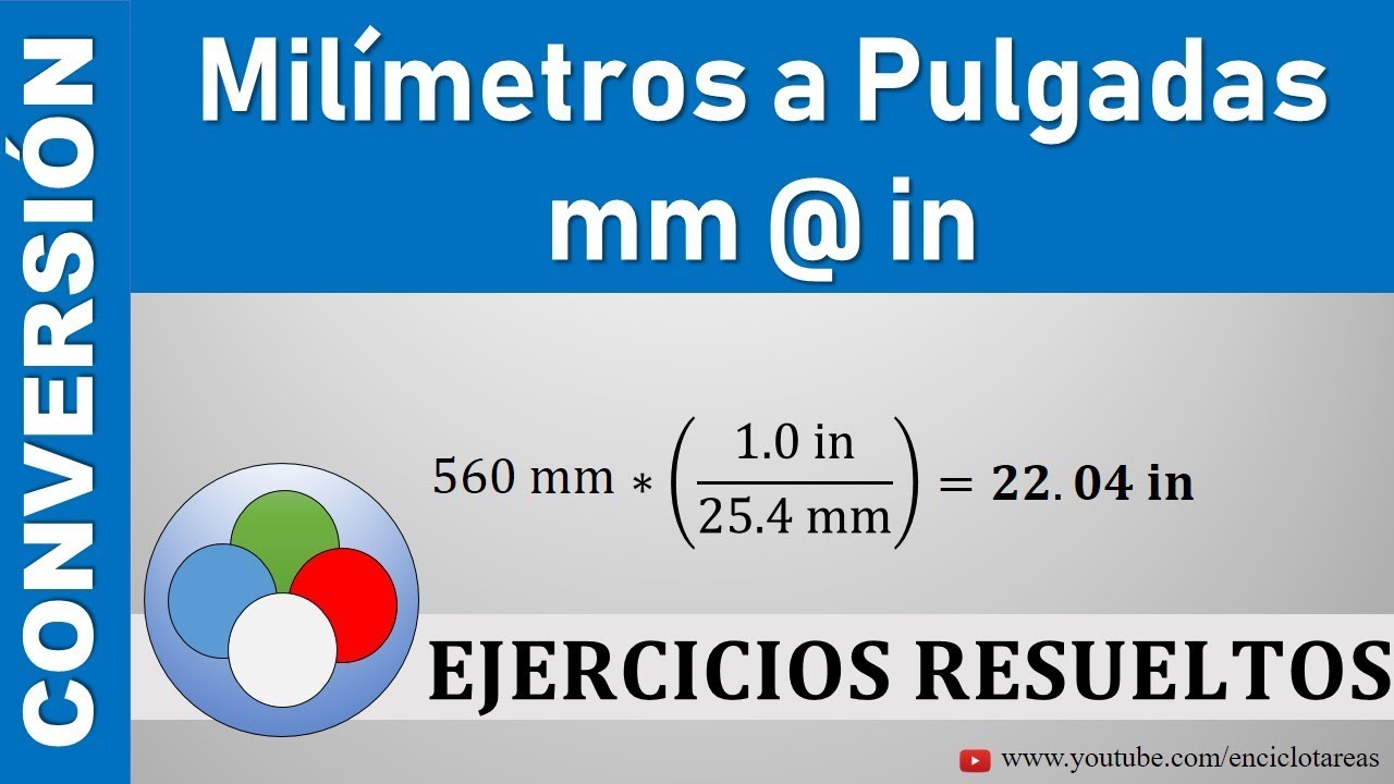 6 pulgadas a metros