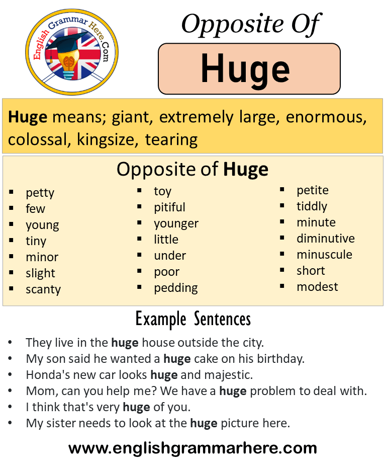 antonyms of large