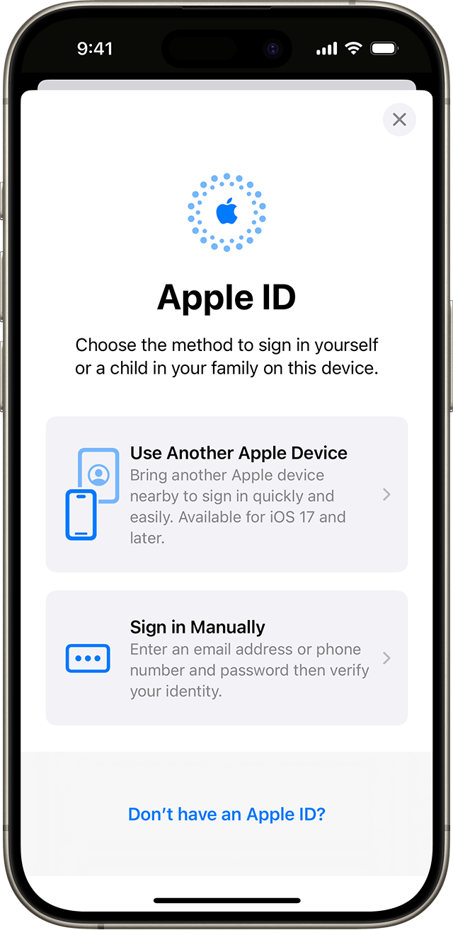 apple id password