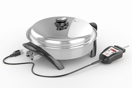 stainless steel electric skillet