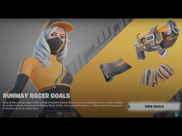 runway racer goals fortnite