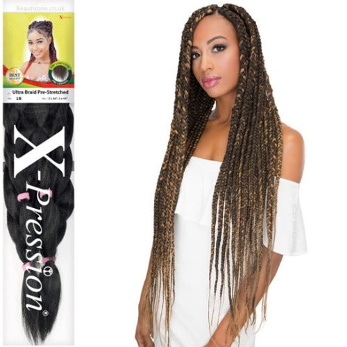 xpressions pre stretched braiding hair