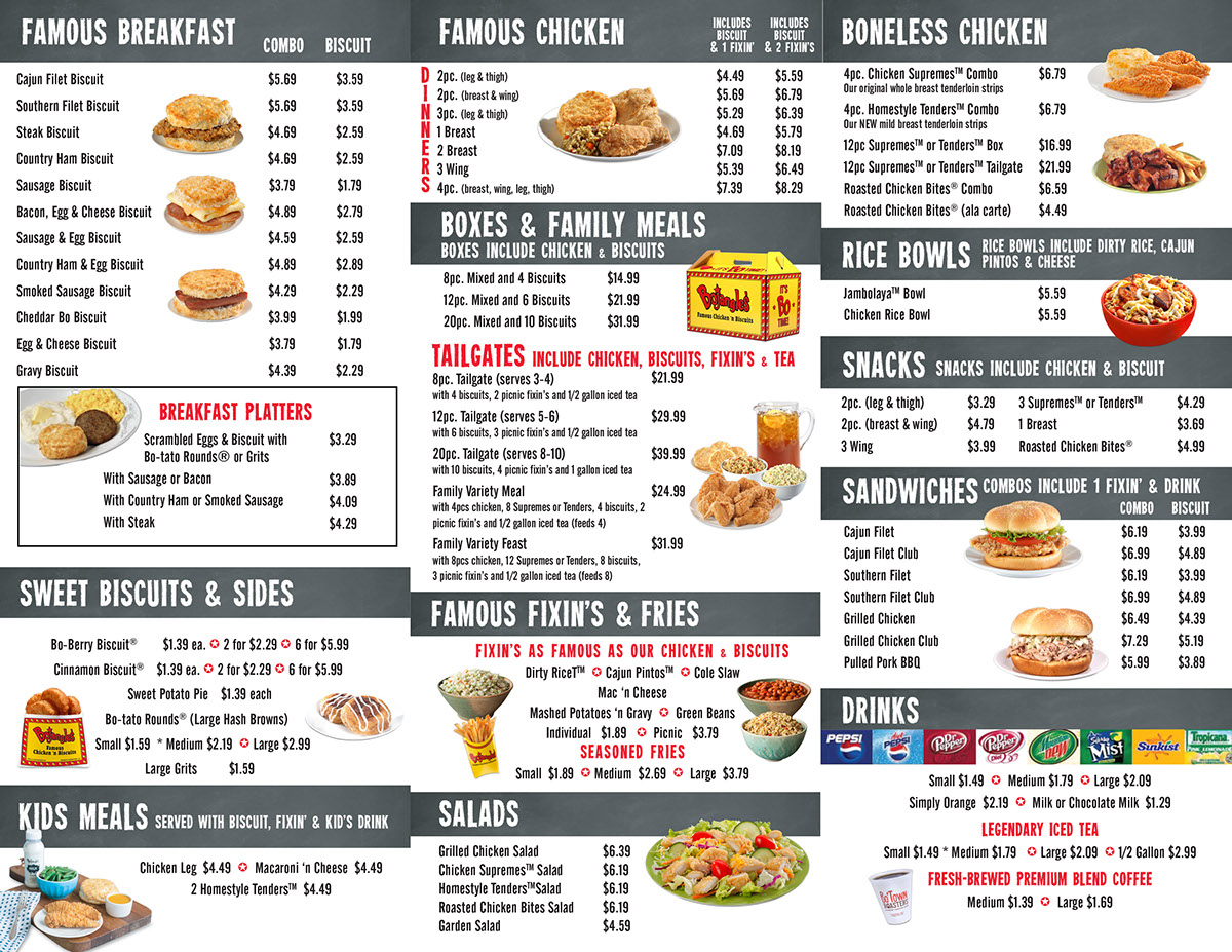 bojangles georgetown menu