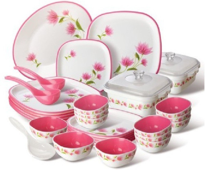 fiber dinner set flipkart