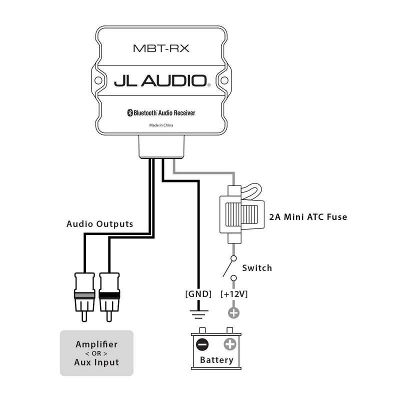 jl audio mbt rx bluetooth audio receiver