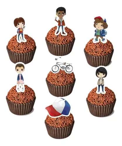 stranger things cupcakes toppers