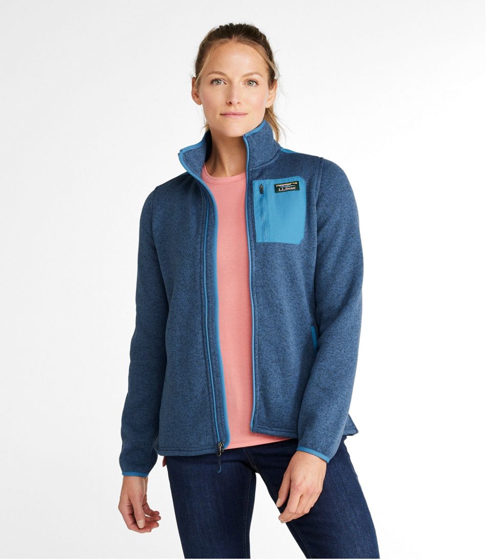 ll bean sweater fleece jacket