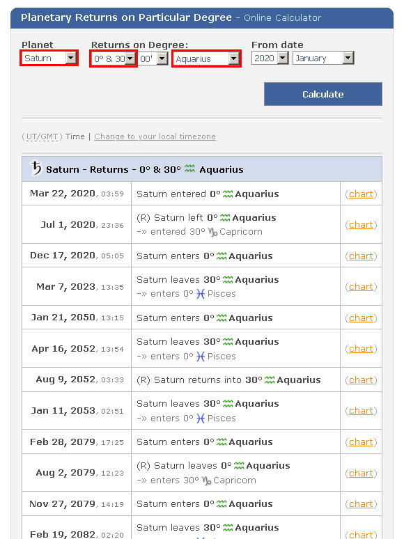saturn return calculator
