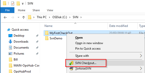 svn checkout