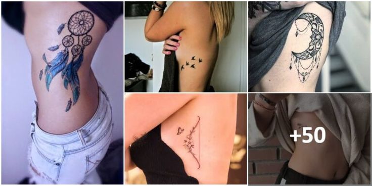 originales tatuajes en las costillas para mujer