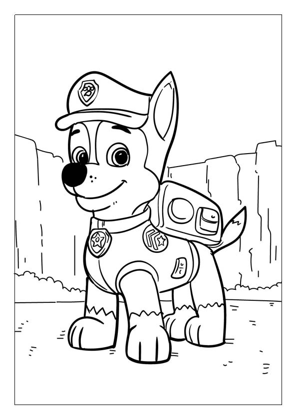 paw patrol coloring