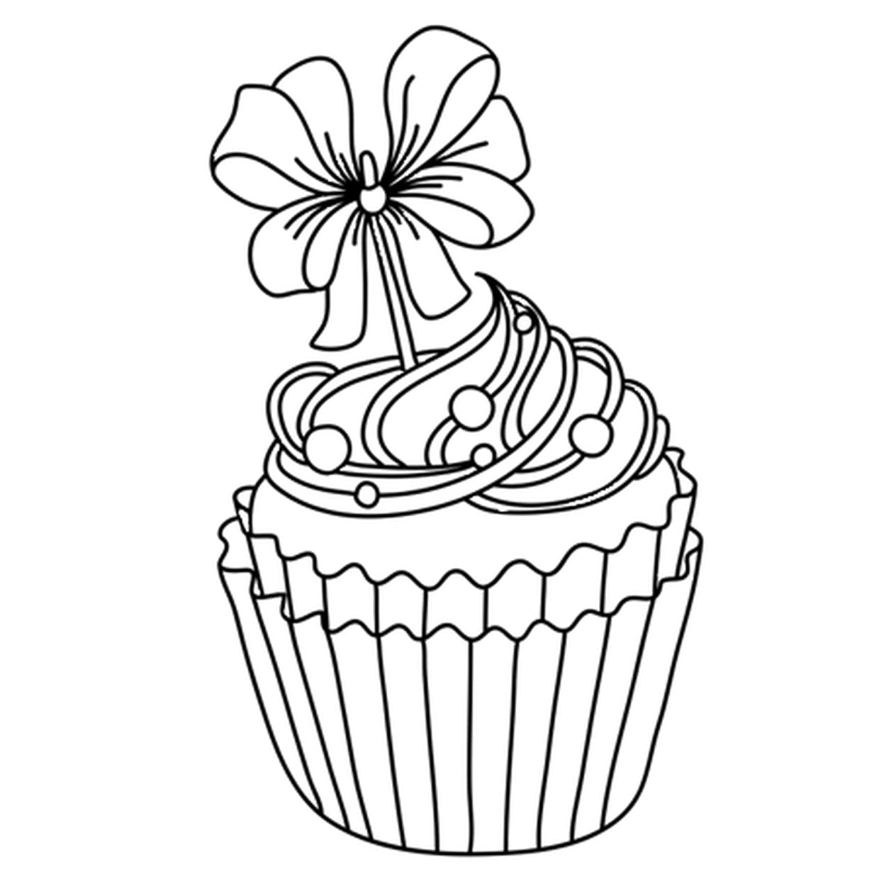 cupcake coloriage