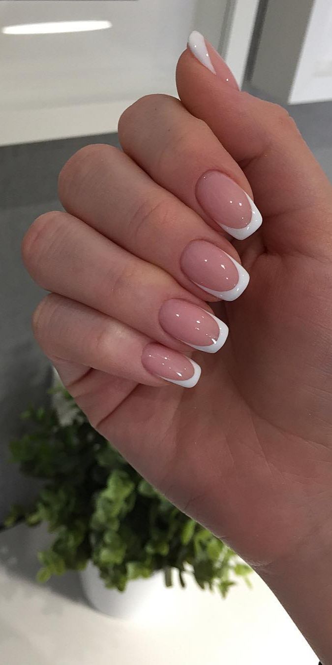 acrylic nails french tip