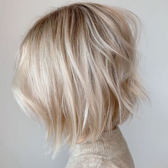 blonde balayage bob