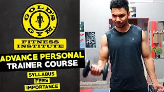 gold gym trainer course fees in india