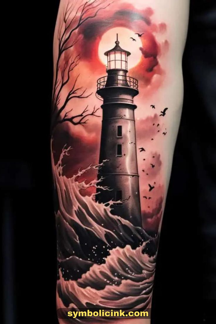 lighthouse tattoo