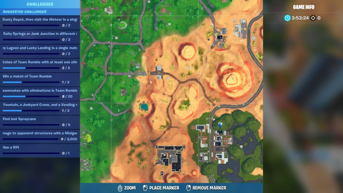 bat signal locations fortnite