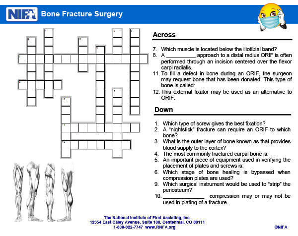 surgeons light crossword clue