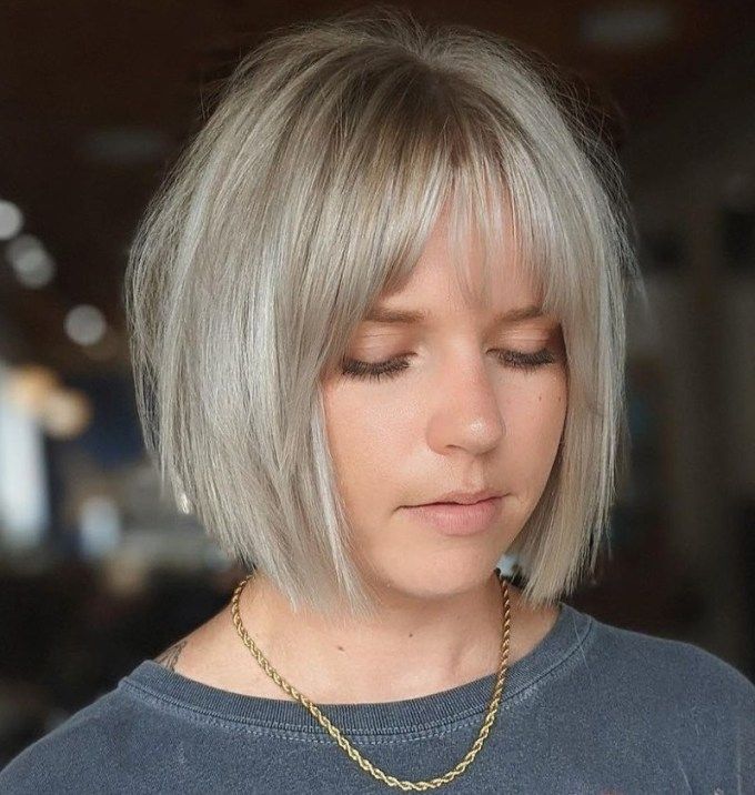 short bob with fringe