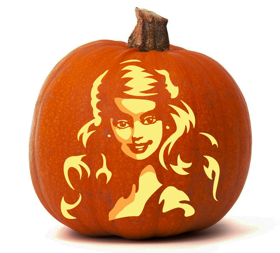 barbie pumpkin carving