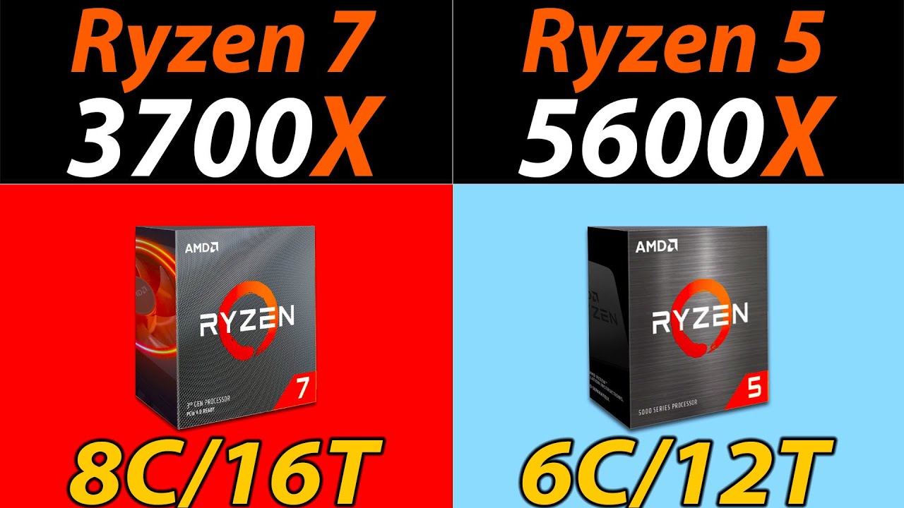 ryzen 7 3700x vs ryzen 5 5600x