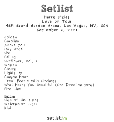 setlist fm harry styles