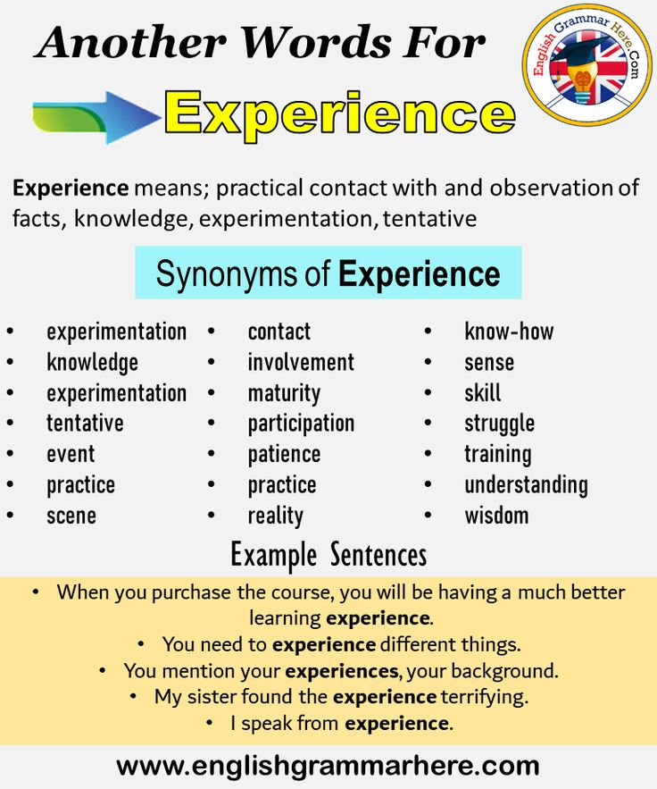 experience syn