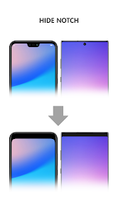 hide notch without corner round