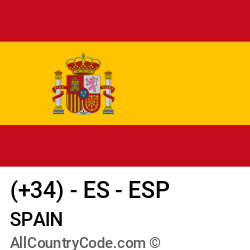 34 country code