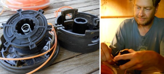 how to change stihl trimmer line