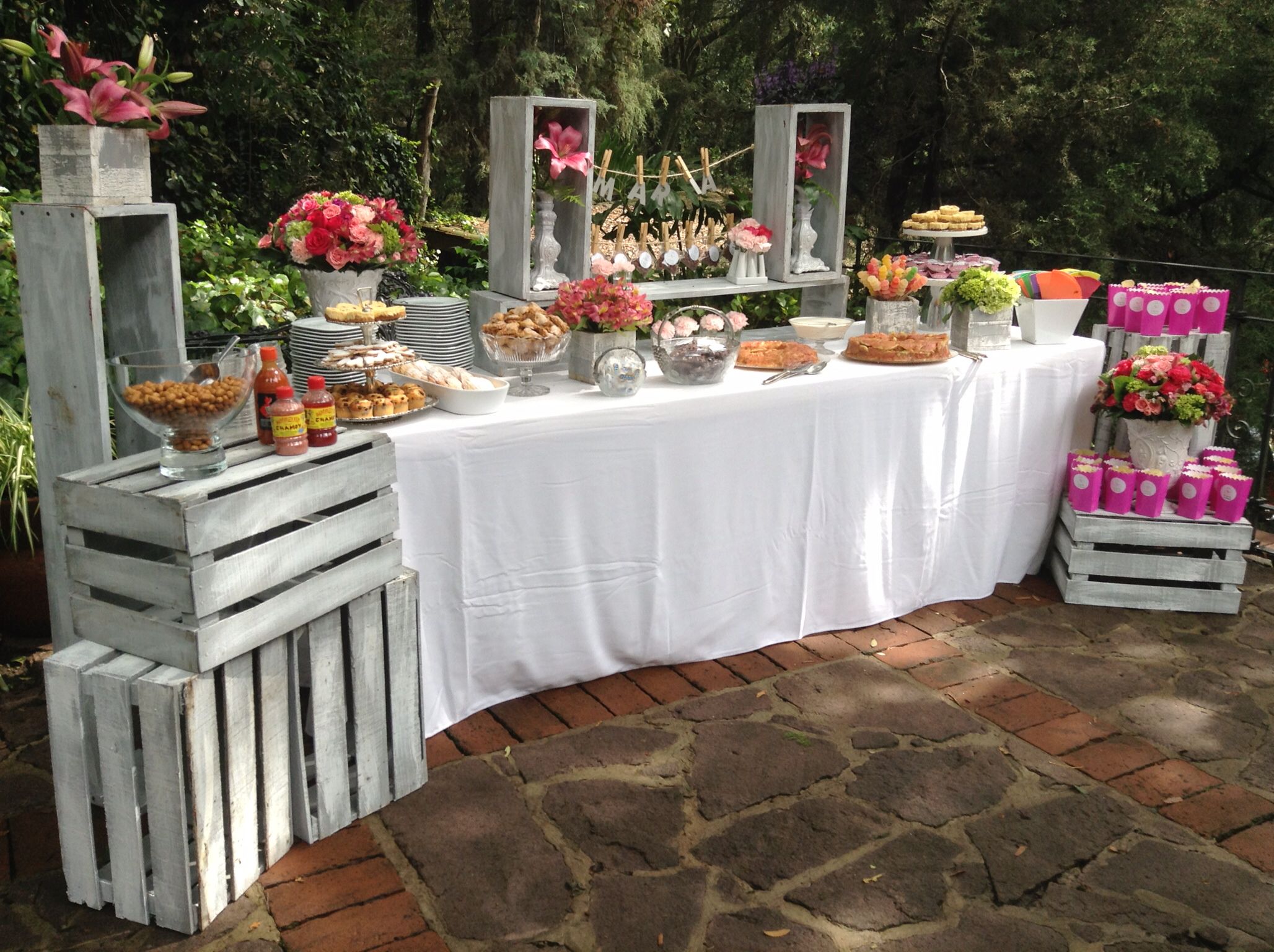 vintage mesa de dulces para boda